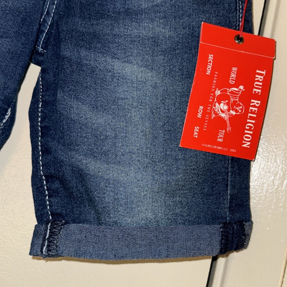 New True Religion The Kids Geno Denim Short - Picture 13 of 16